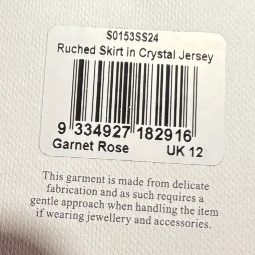 Alex Perry-rose, rauched, crystal jeweled jersey maxi skirt (only) -Size 8 USA - Picture 10 of 13